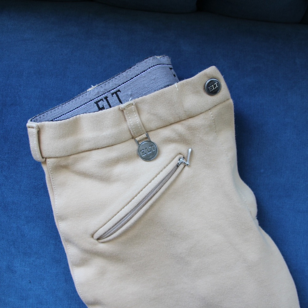 Equestrian Tan Riding Pant Elite Pant - Picture 4 of 10